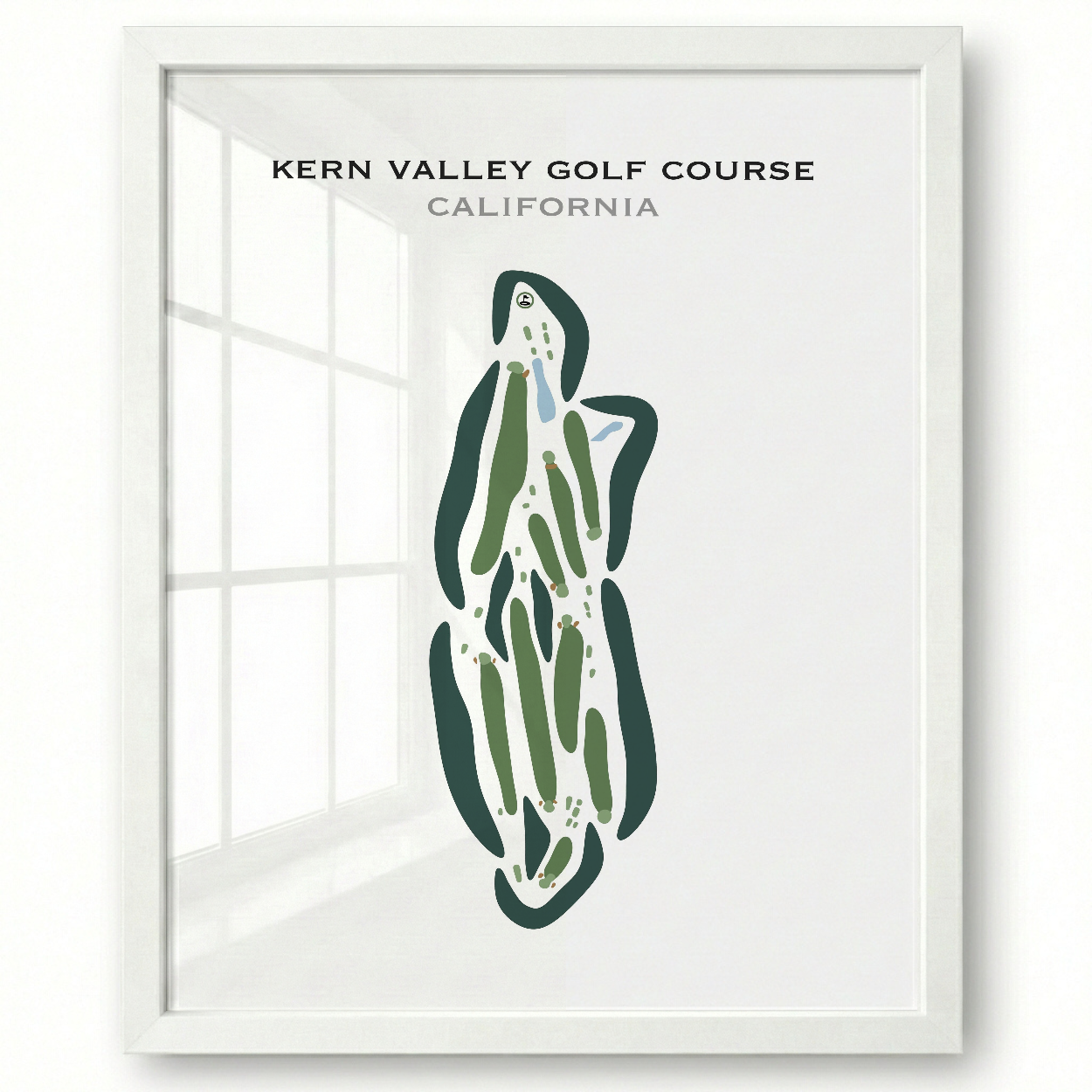 Kern Valley Golf Course, California - Printed Golf Courses