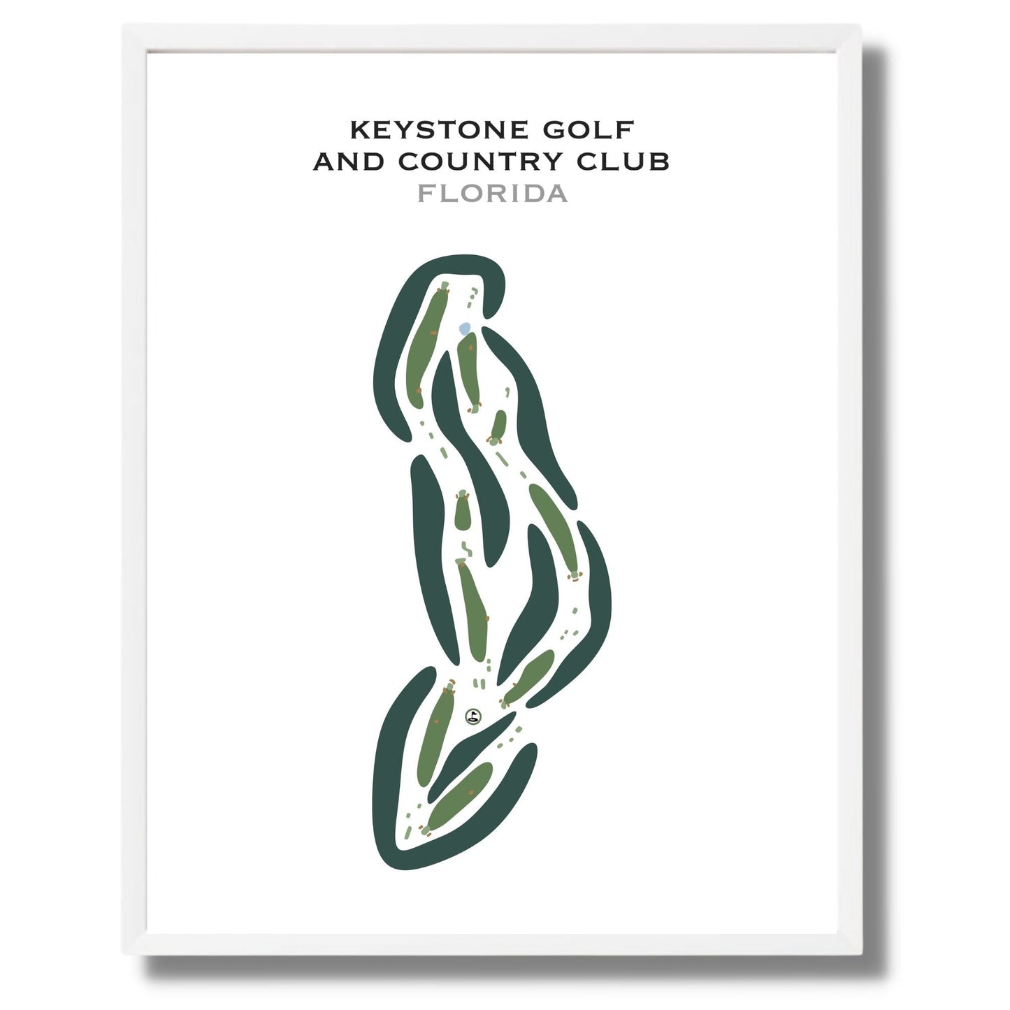 Keystone Golf & Country Club, Florida - Printed Golf Courses