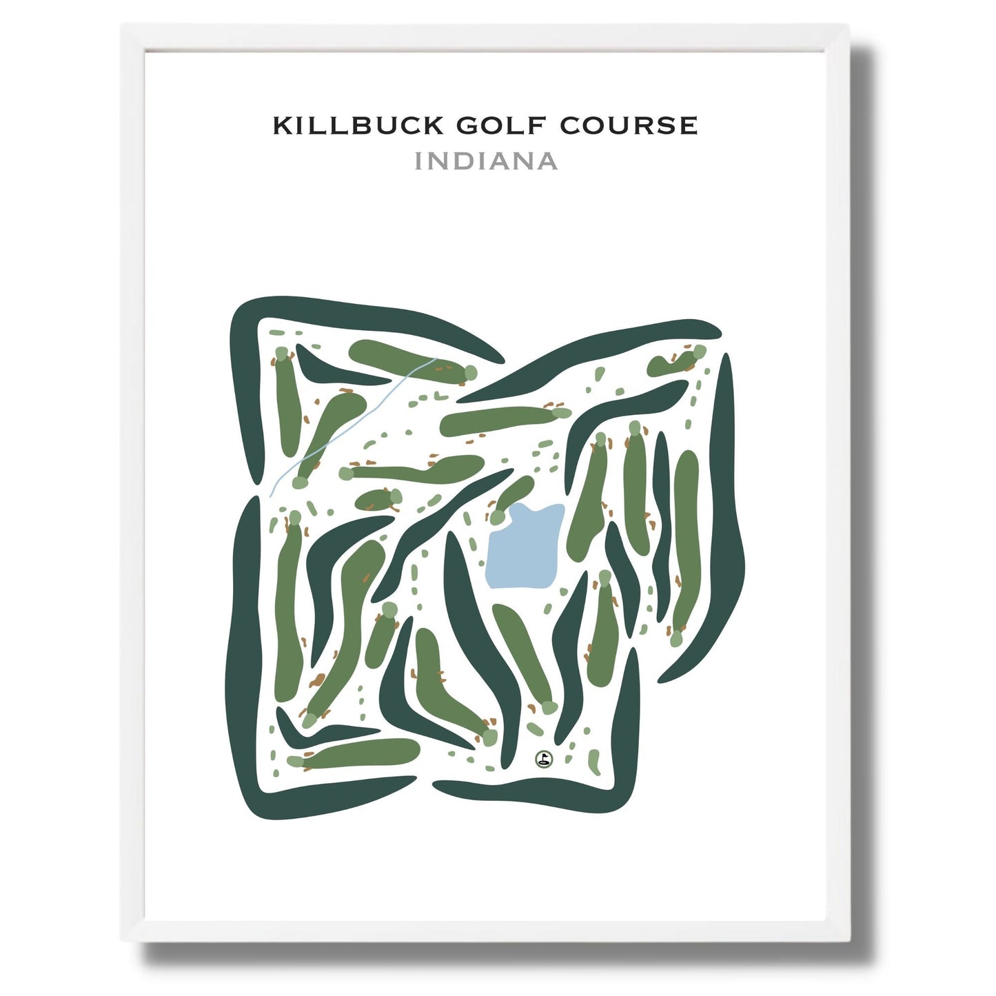 Killbuck Golf Course, Indiana - Printed Golf Courses