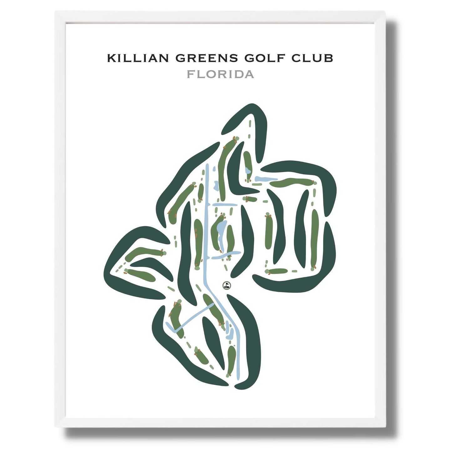 Killian Greens Golf Club, Florida - Printed Golf Courses