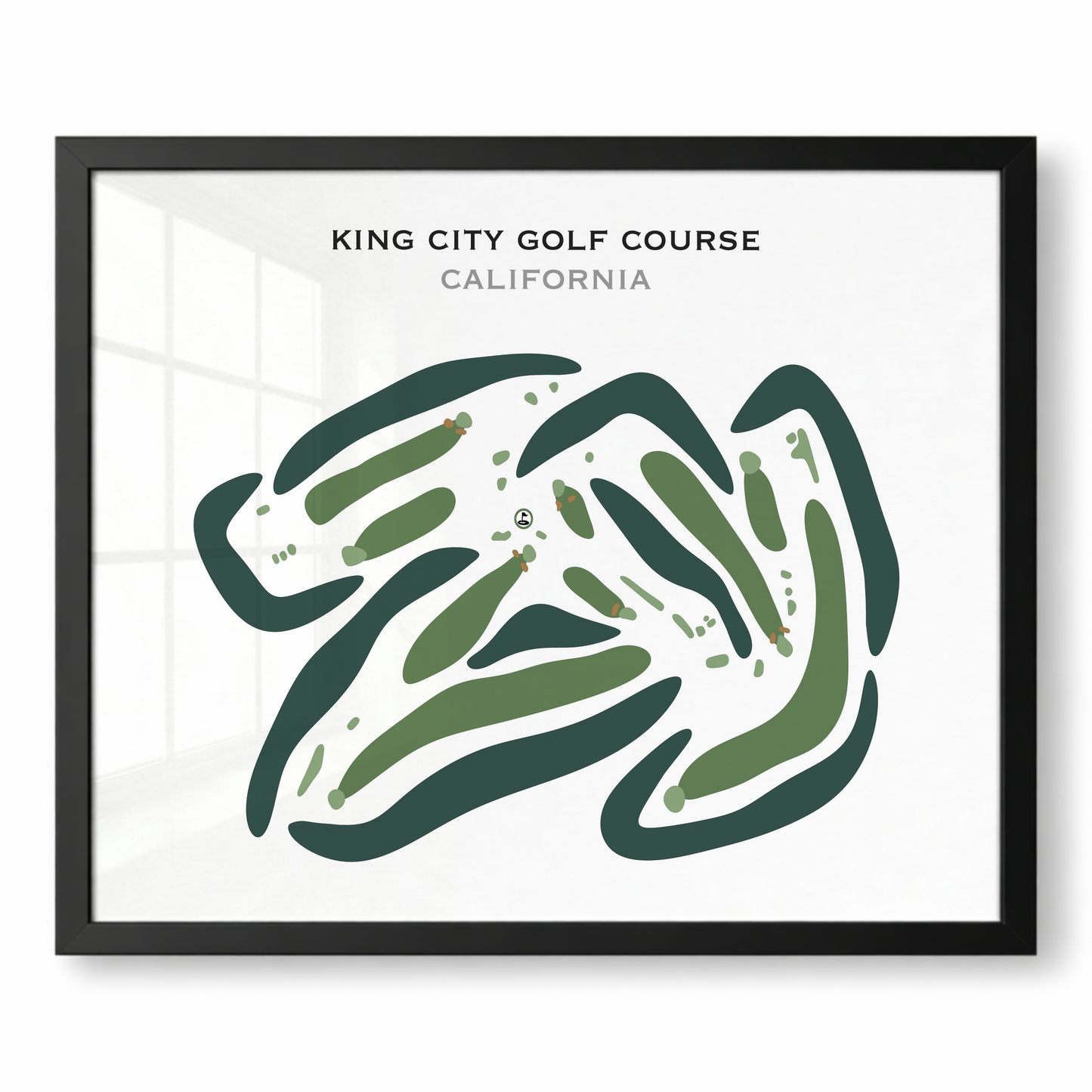 King City Golf Course, California - Printed Golf Courses