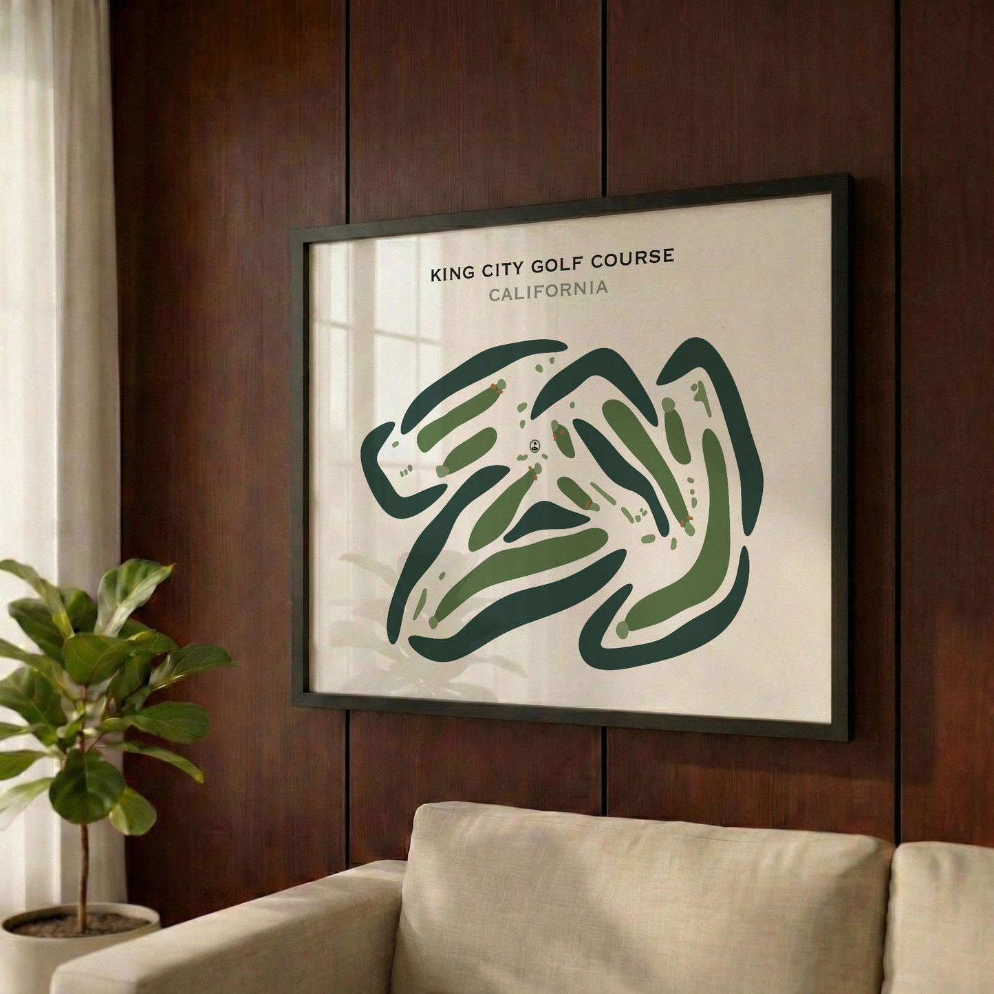 King City Golf Course, California - Printed Golf Courses