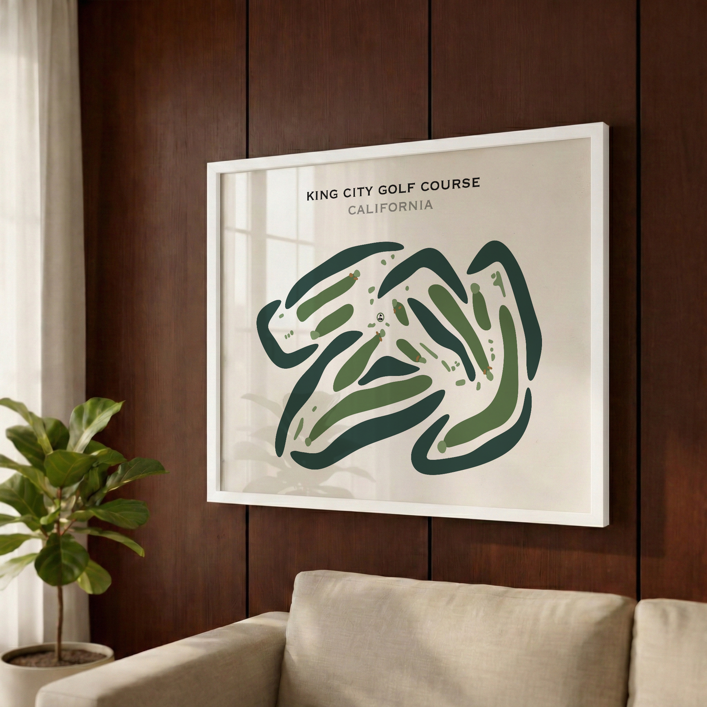 King City Golf Course, California - Printed Golf Courses