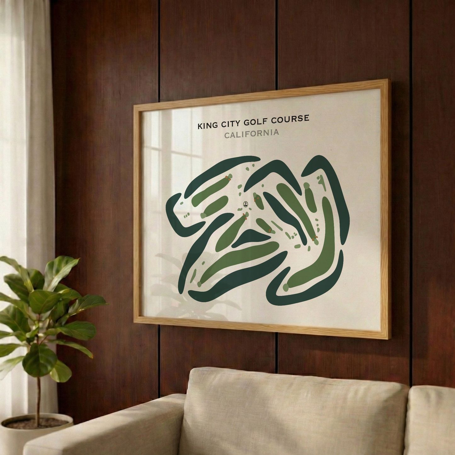 King City Golf Course, California - Printed Golf Courses