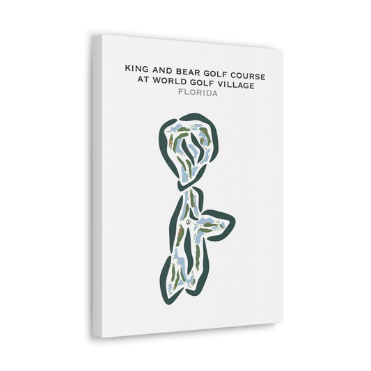 King and Bear Golf Course at World Golf Village, Augustine, Florida - Printed Golf Courses
