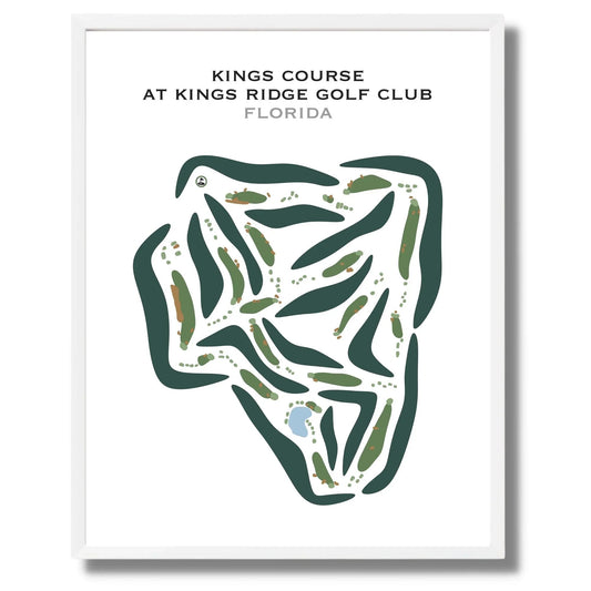 Ridge Course at Kings Ridge Golf Club, Clermont, Florida - Printed Golf Courses
