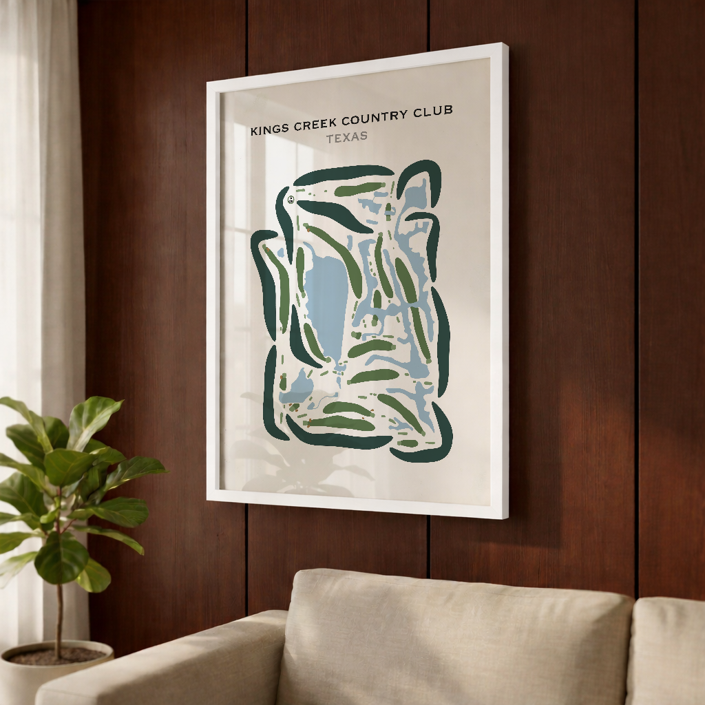 Kings Creek Country Club, Texas - Printed Golf Courses
