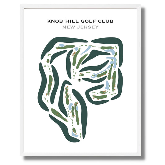 Knob Hill Golf Club, New Jersey - Printed Golf Courses