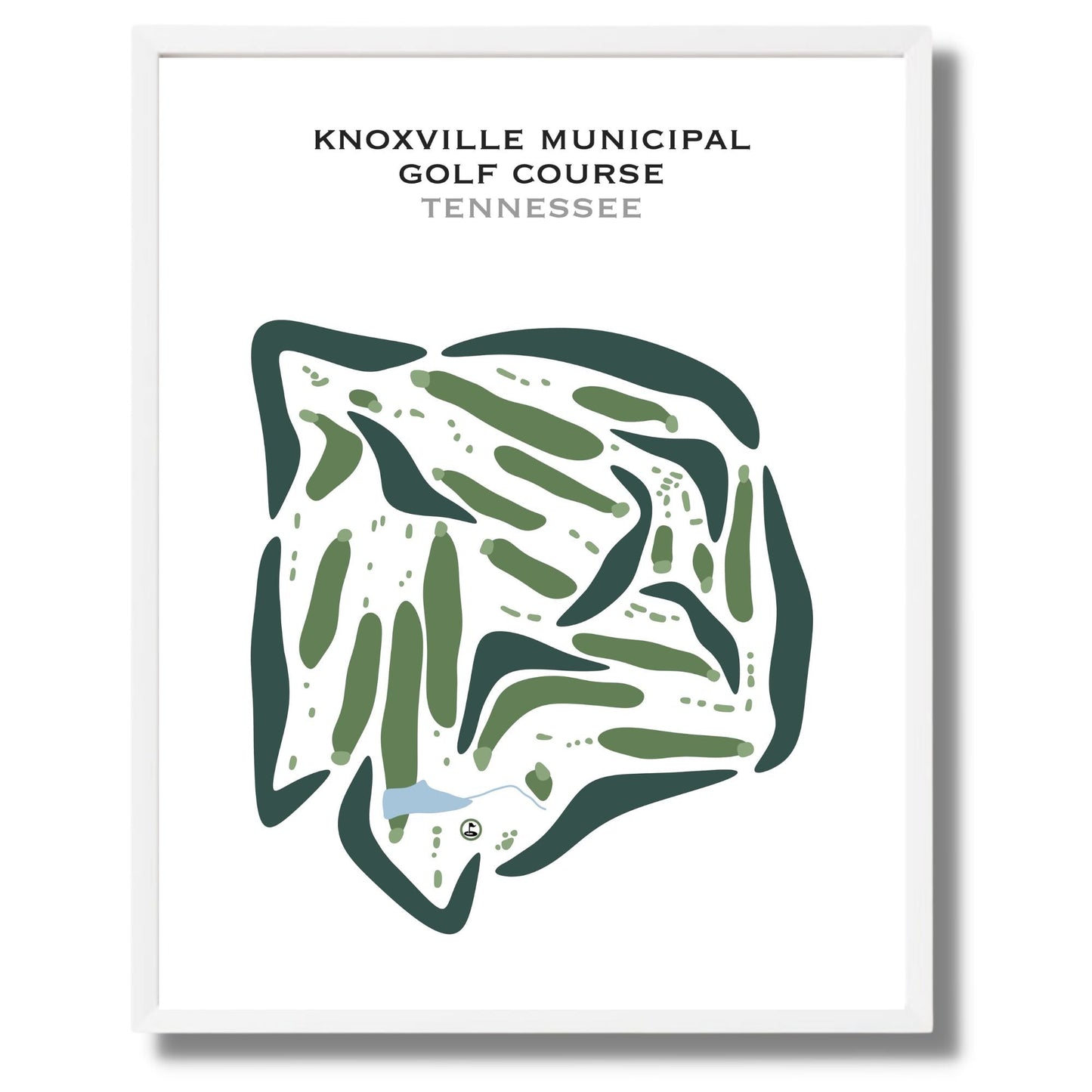 Knoxville Municipal Golf Course, Tennessee - Printed Golf Courses