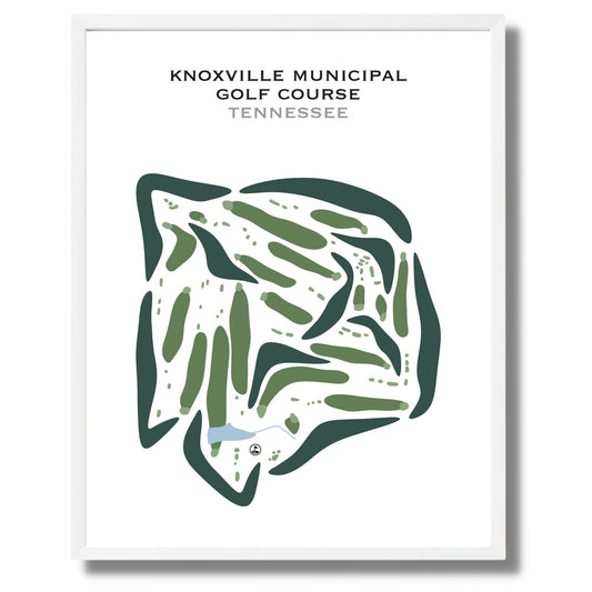 Knoxville Municipal Golf Course, Tennessee - Printed Golf Courses