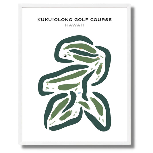 Kukuiolono Golf Course, Hawaii - Printed Golf Courses