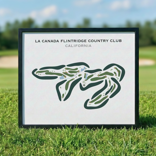 La Canada Flintridge Country Club, California - Printed Golf Courses
