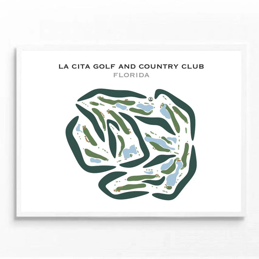 La Cita Golf & Country Club, Florida - Printed Golf Courses