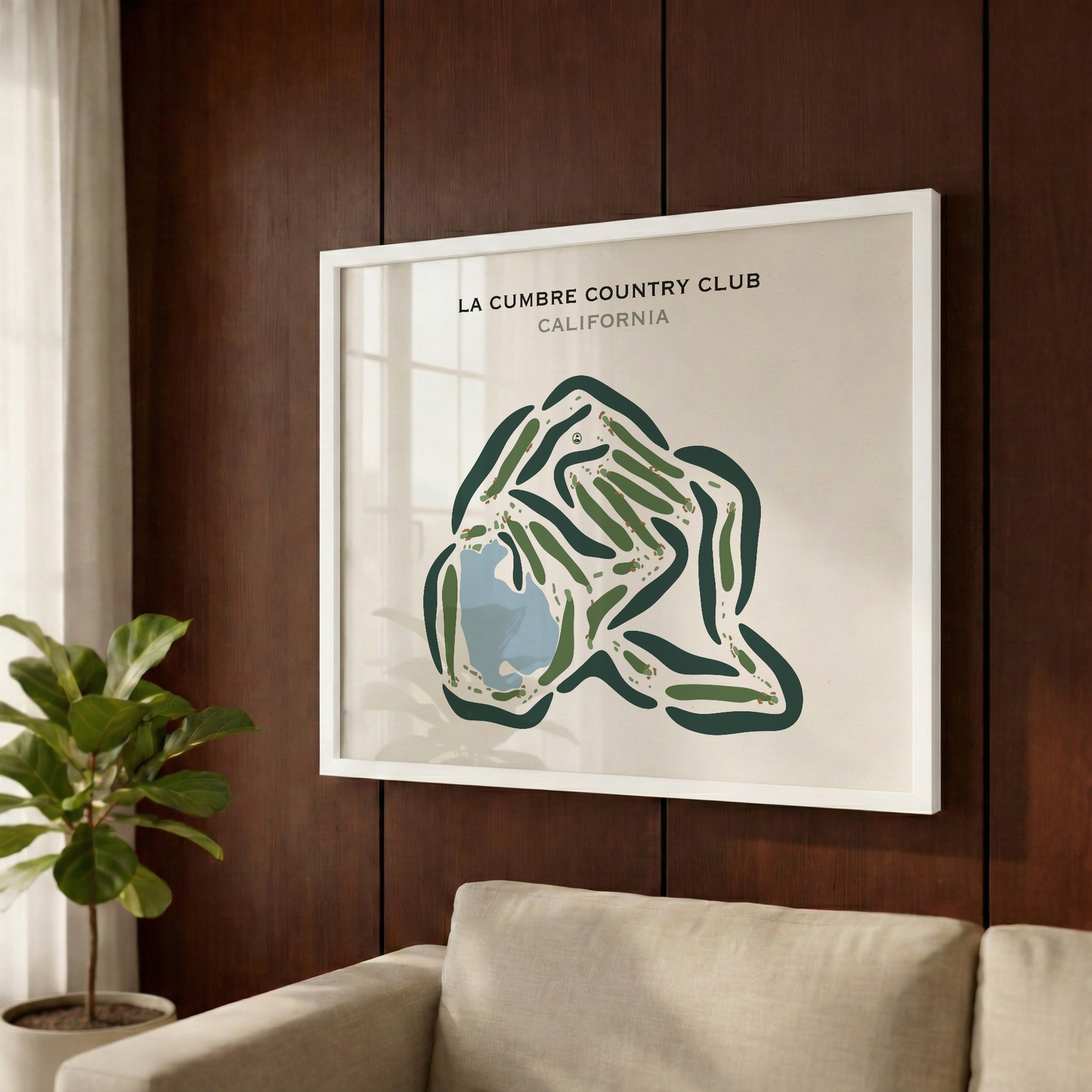 La Cumbre Country Club, California - Printed Golf Courses