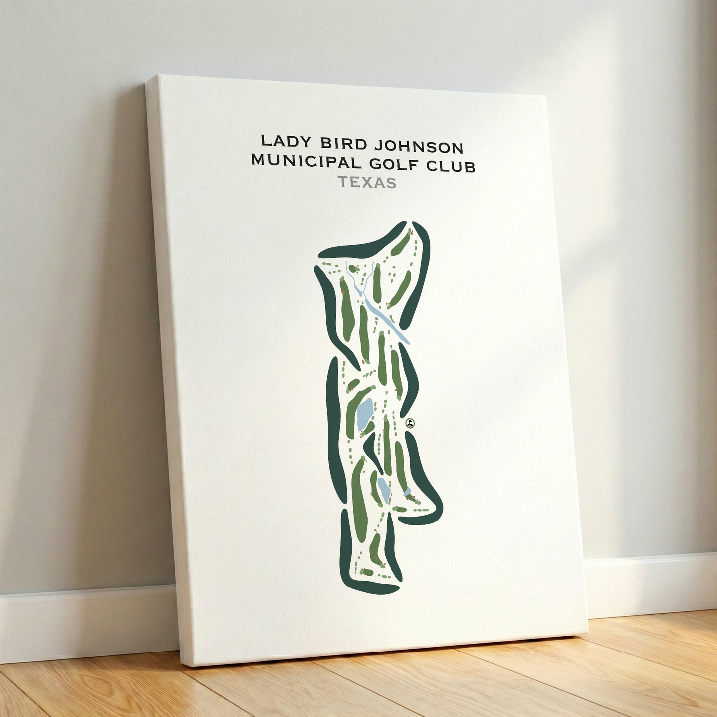Lady Bird Johnson Municipal Golf Club, Texas - Printed Golf Courses