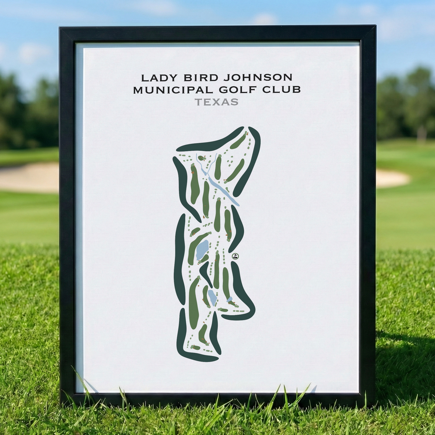 Lady Bird Johnson Municipal Golf Club, Texas - Printed Golf Courses