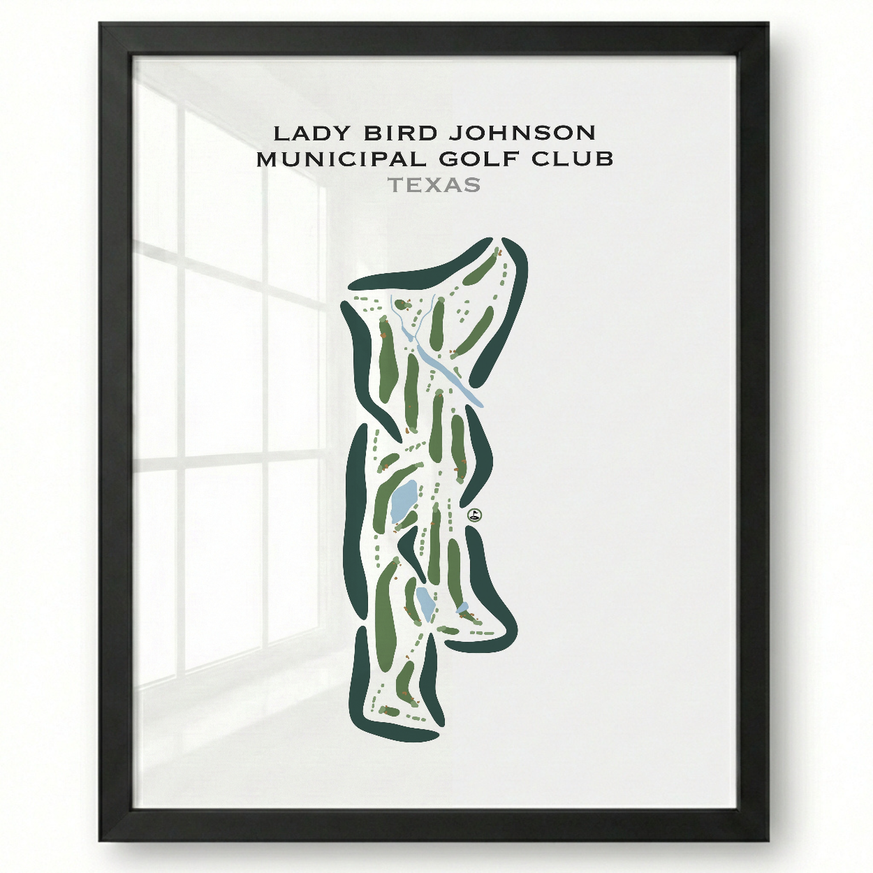 Lady Bird Johnson Municipal Golf Club, Texas - Printed Golf Courses