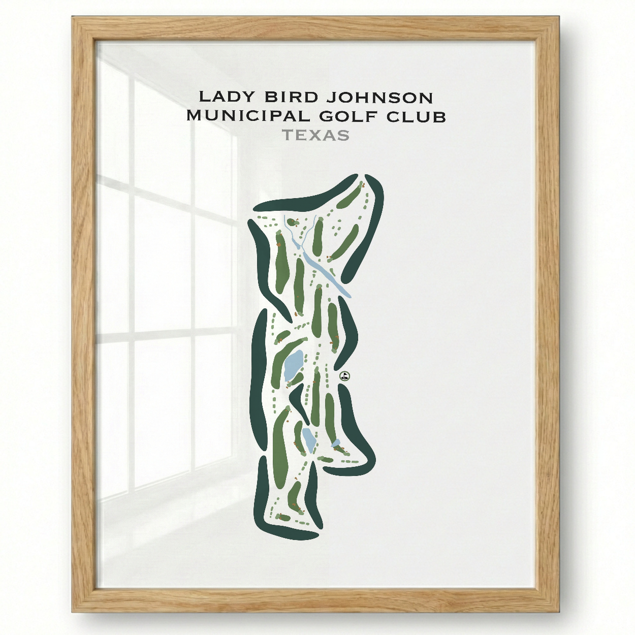 Lady Bird Johnson Municipal Golf Club, Texas - Printed Golf Courses