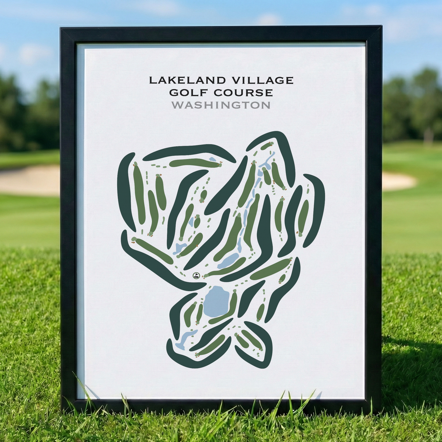 Lakeland Village Golf Course, Washington - Printed Golf Courses
