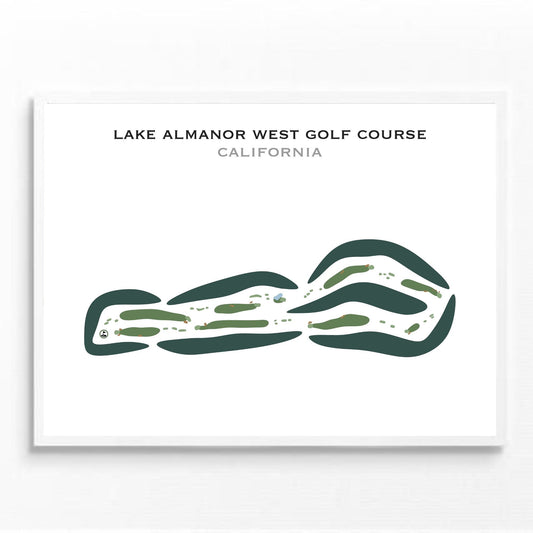 Lake Almanor West Golf Course, California - Printed Golf Courses