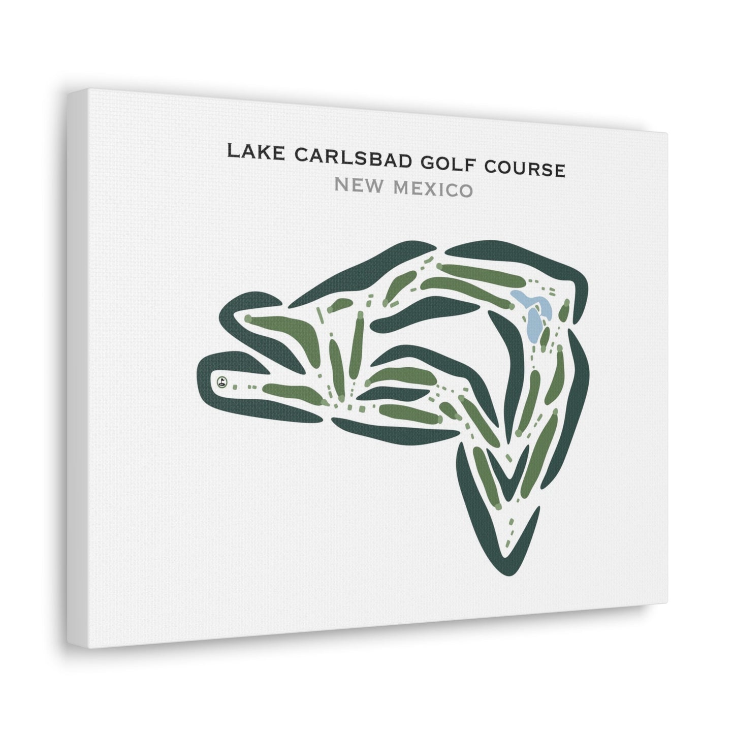Lake Carlsbad Golf Course, New Mexico - Printed Golf Courses