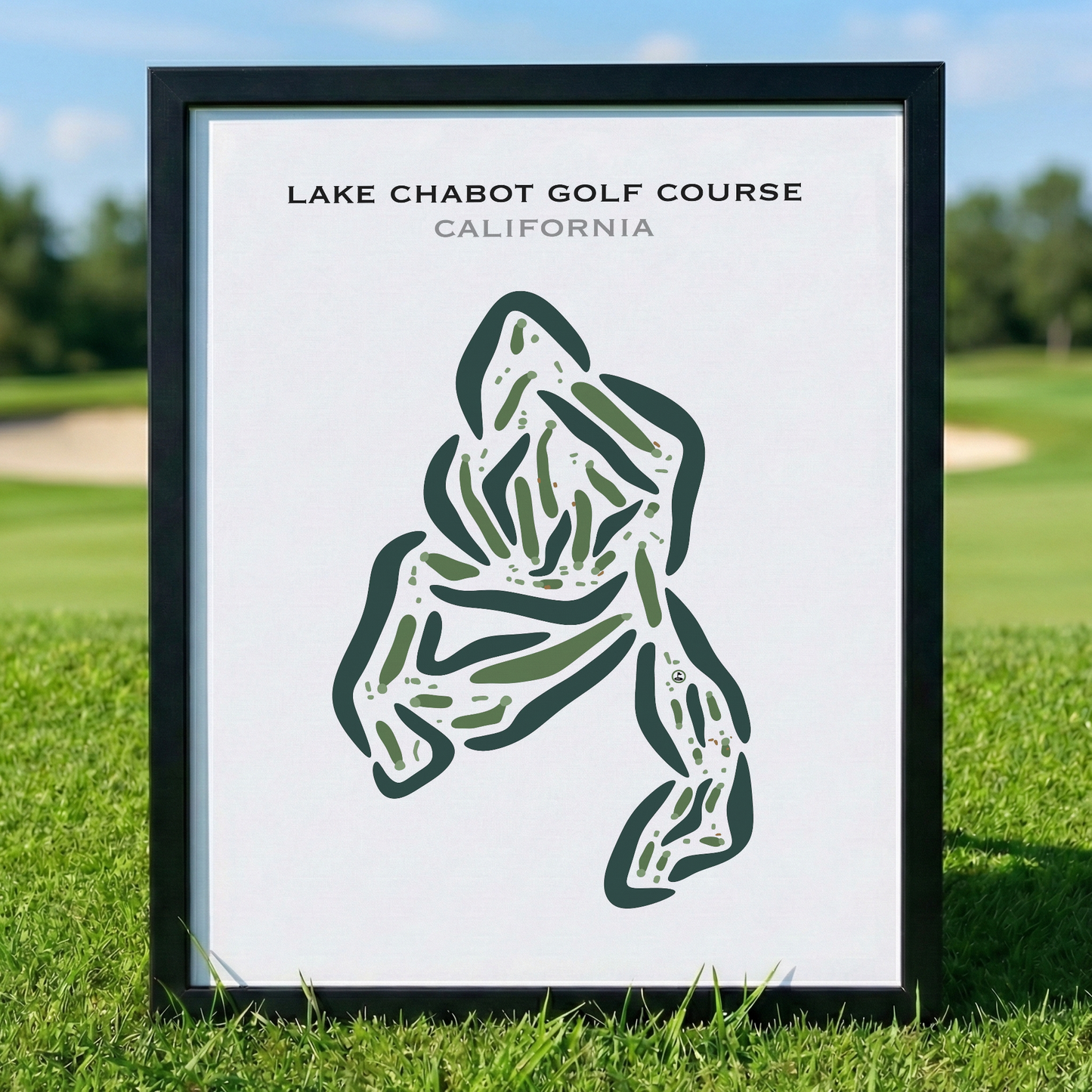 Lake Chabot Golf Course, California - Printed Golf Courses