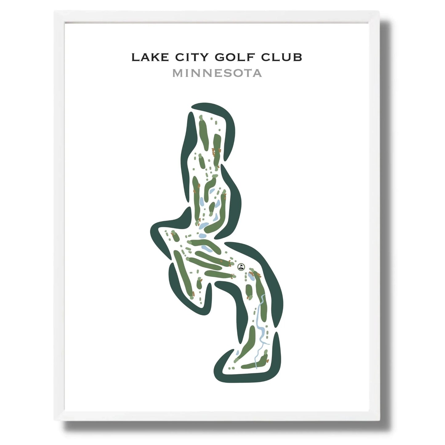 Lake City Golf Club, Minnesota - Printed Golf Courses