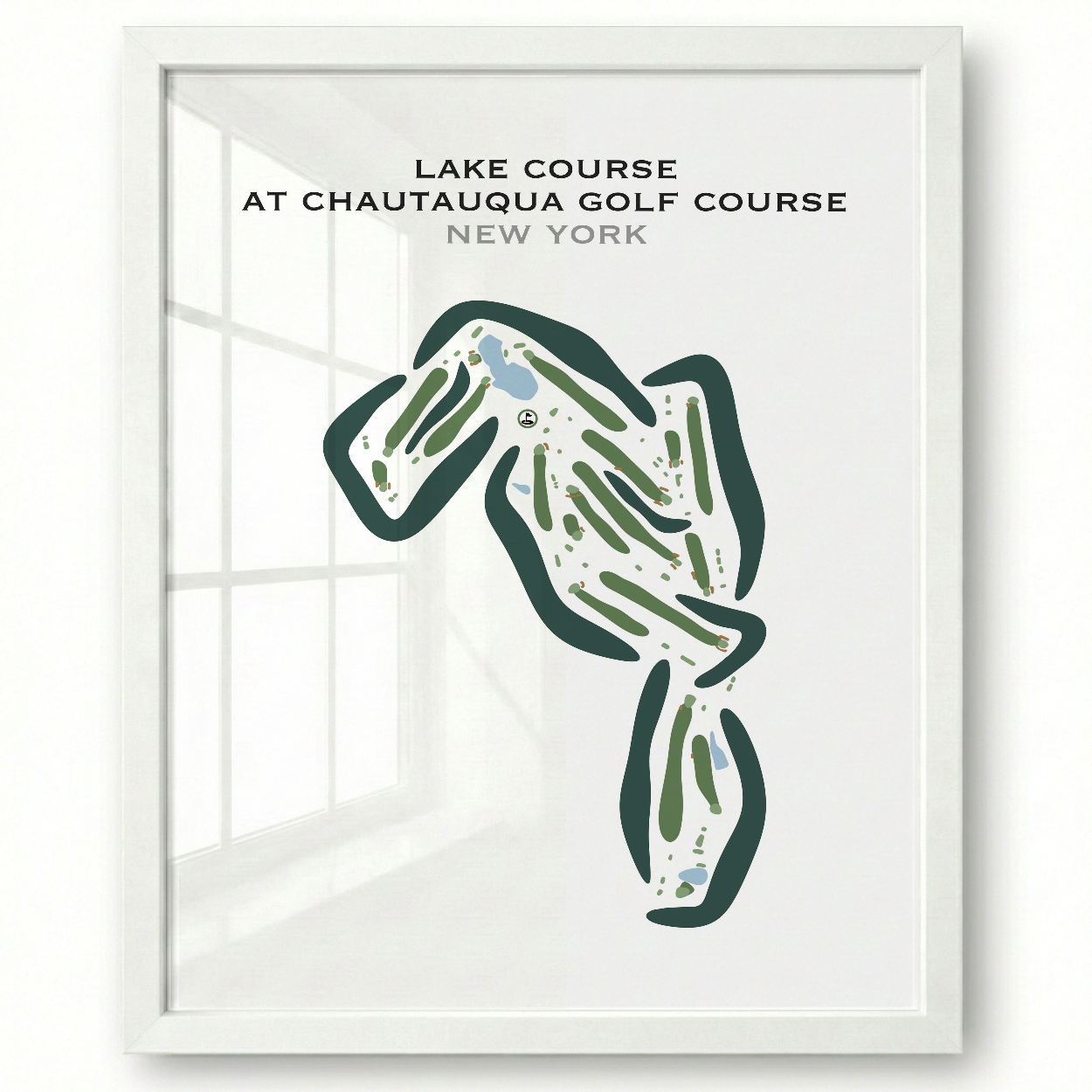 Lake Course at Chautauqua Golf Course, New York - Printed Golf Courses