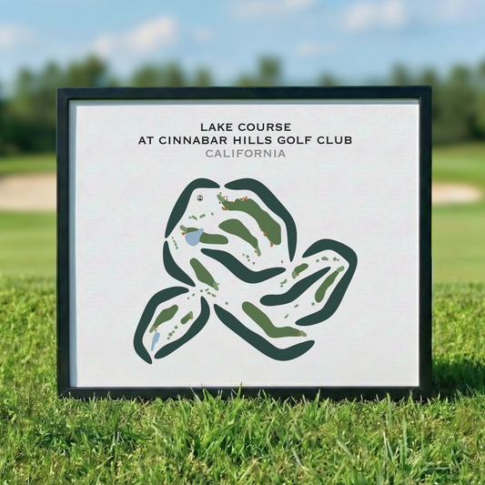 Lake Course at Cinnabar Hills Golf Club, California - Printed Golf Courses