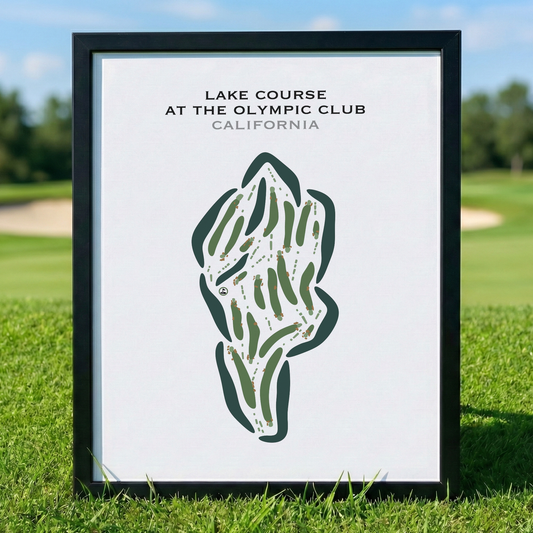 Lake Course at The Olympic Club, California - Printed Golf Courses
