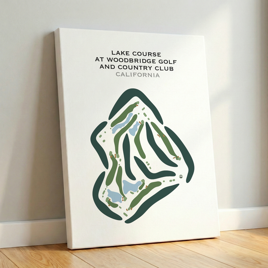 Lake Course at Woodbridge Golf & Country Club, California - Printed Golf Courses