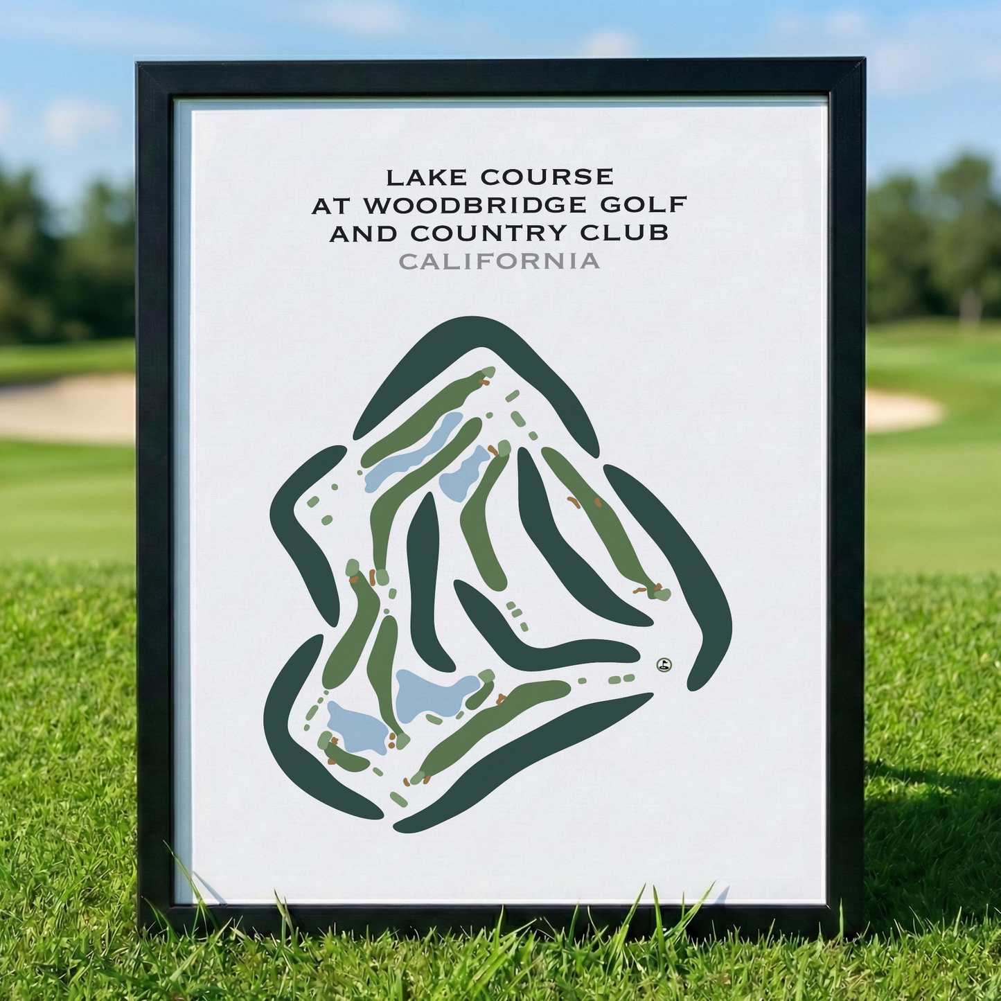 Lake Course at Woodbridge Golf & Country Club, California - Printed Golf Courses