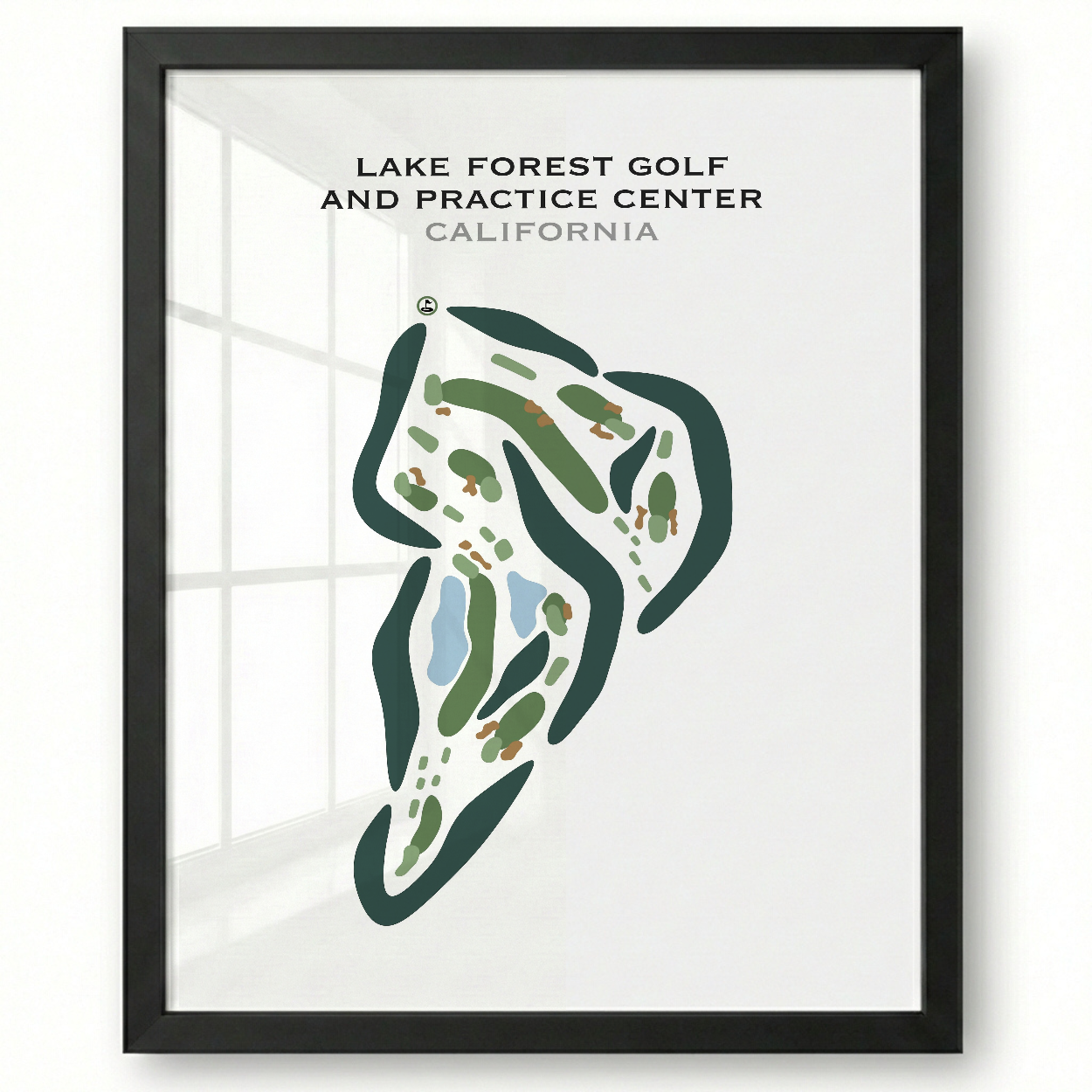Lake Forest Golf & Practice Center, California - Printed Golf Courses