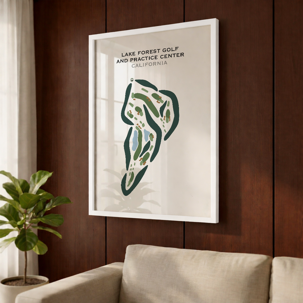 Lake Forest Golf & Practice Center, California - Printed Golf Courses