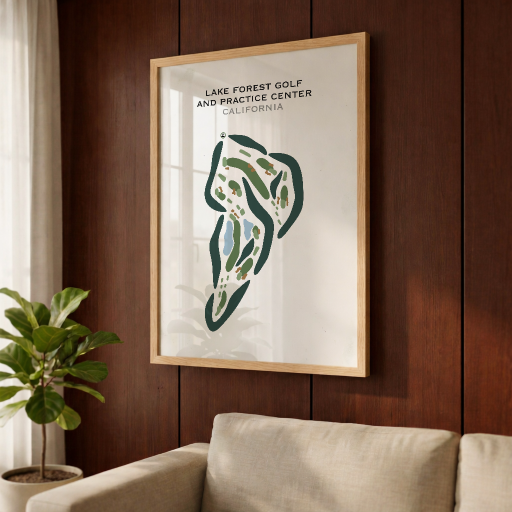 Lake Forest Golf & Practice Center, California - Printed Golf Courses