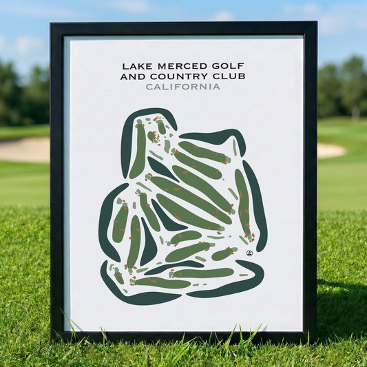 Lake Merced Golf & Country Club, California - Printed Golf Courses