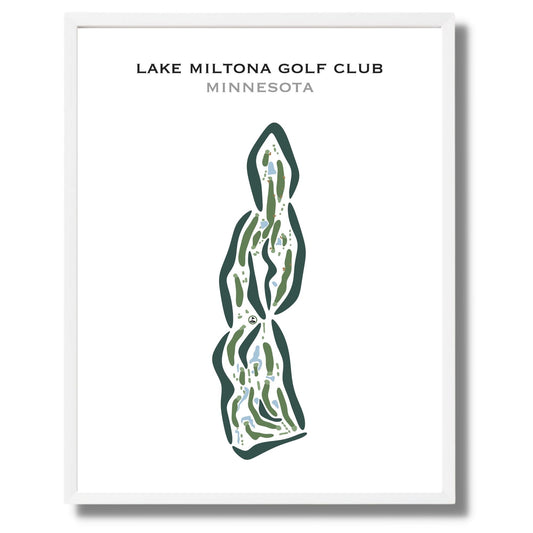Lake Miltona Golf Club, Minnesota - Printed Golf Courses