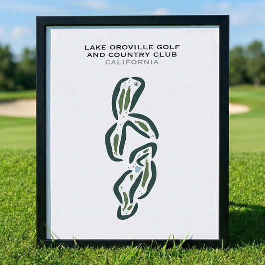 Lake Oroville Golf & Country Club, California - Printed Golf Courses