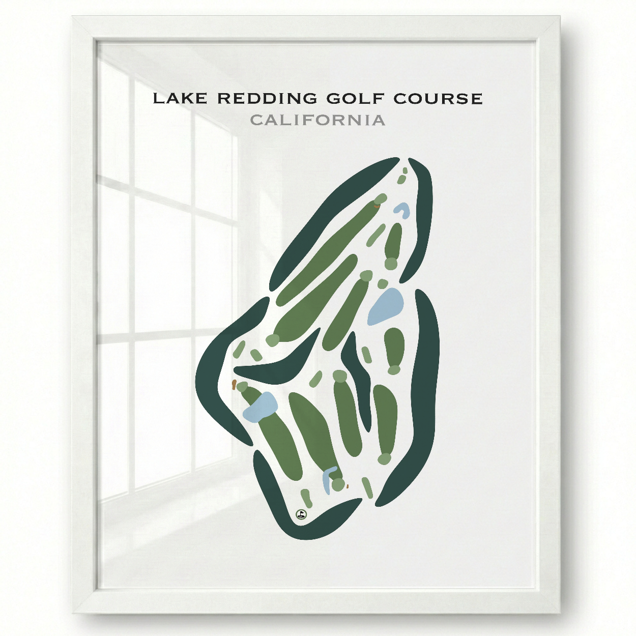 Lake Redding Golf Course, California - Printed Golf Courses