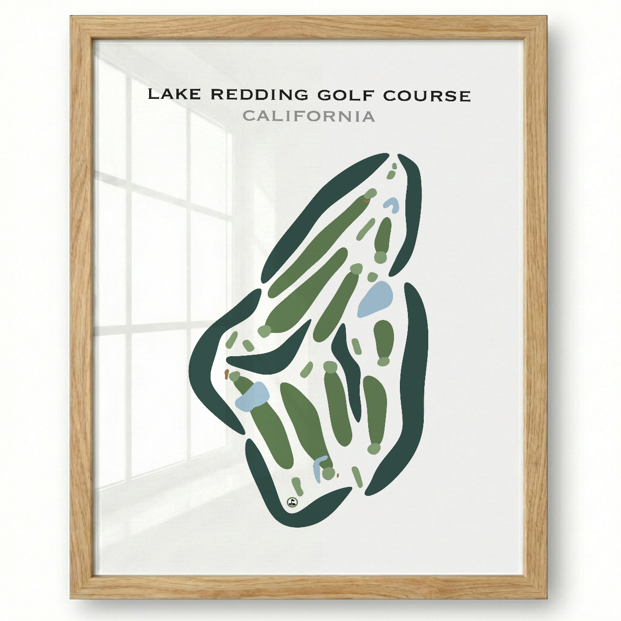 Lake Redding Golf Course, California - Printed Golf Courses