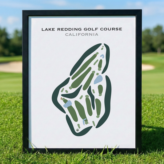 Lake Redding Golf Course, California - Printed Golf Courses