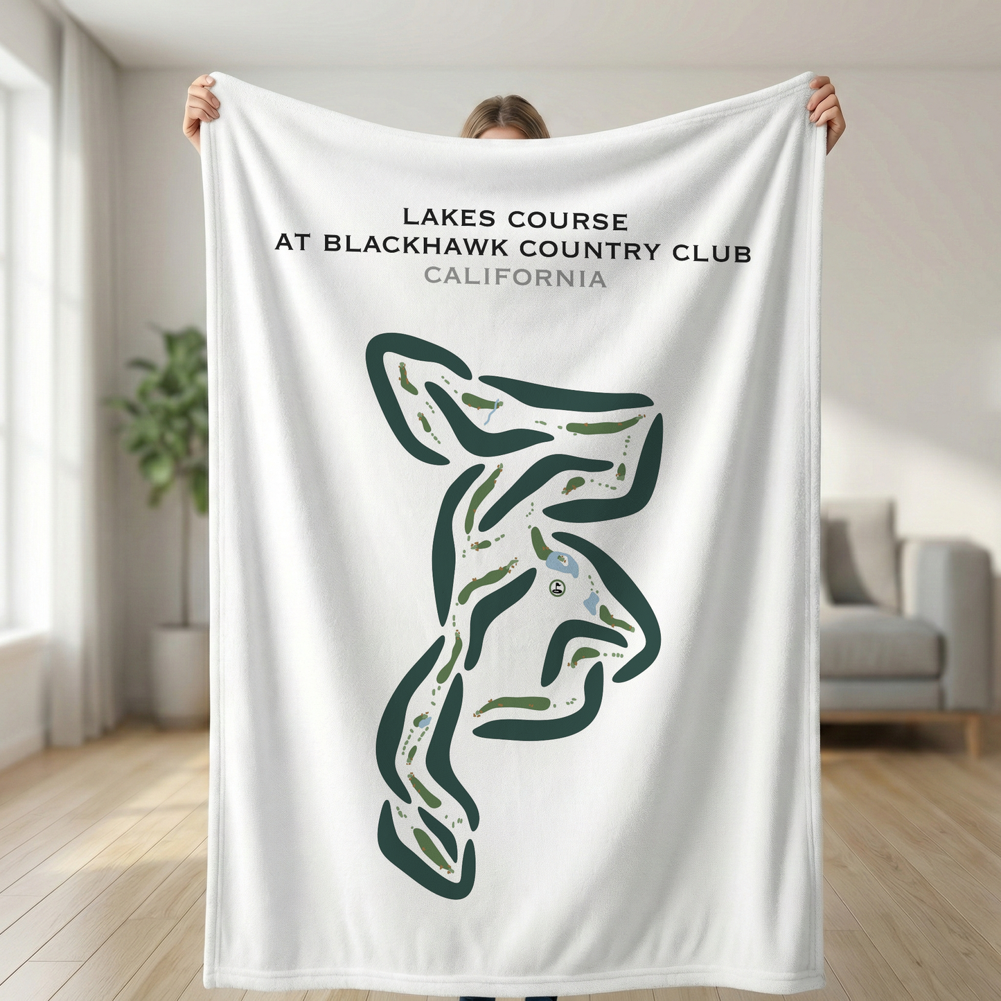 Lakes Course at Blackhawk Country Club, California - Printed Golf Courses