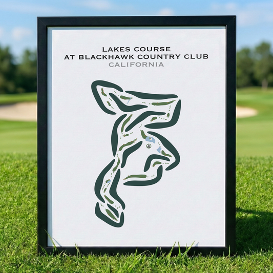 Lakes Course at Blackhawk Country Club, California - Printed Golf Courses