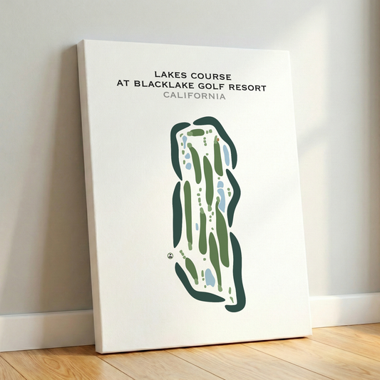 Lakes Course at Blacklake Golf Course, California - Printed Golf Courses