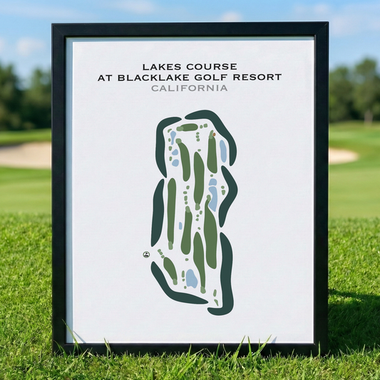 Lakes Course at Blacklake Golf Course, California - Printed Golf Courses