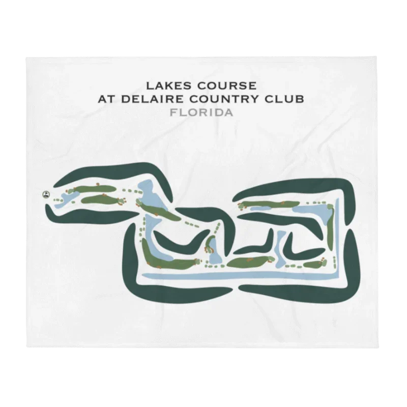 Lakes Course at Delaire Country Club, Florida - Printed Golf Courses