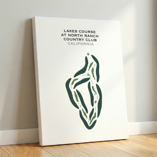 Lakes Course at North Ranch Country Club, California - Printed Golf Courses