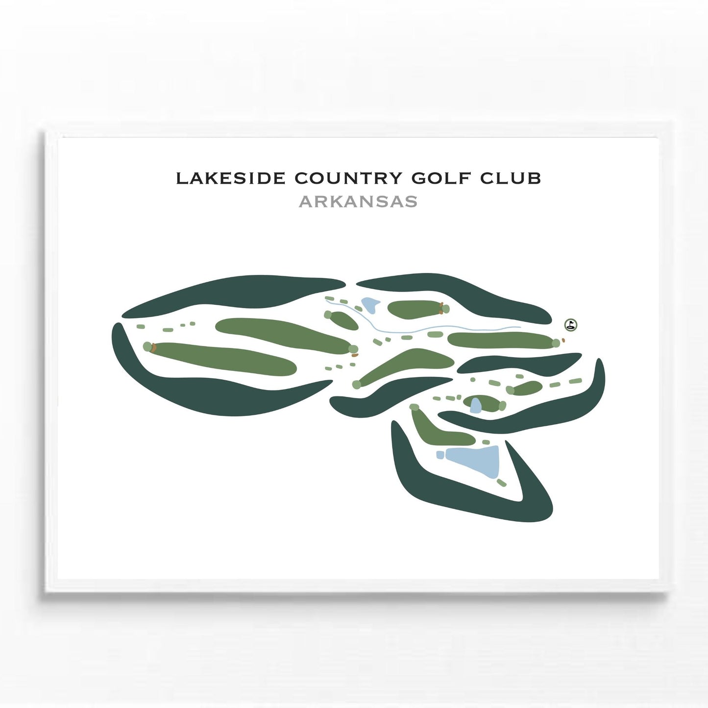 Lakeside Country Golf Club, Arkansas - Printed Golf Courses