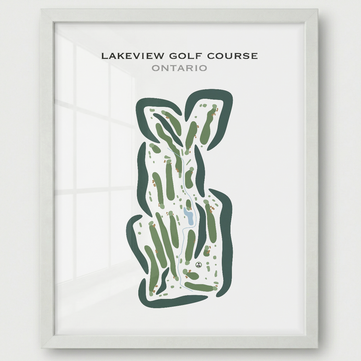 Lakeview Golf Course, Canada - Printed Golf Courses