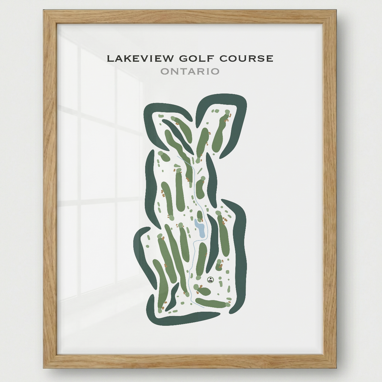 Lakeview Golf Course, Canada - Printed Golf Courses